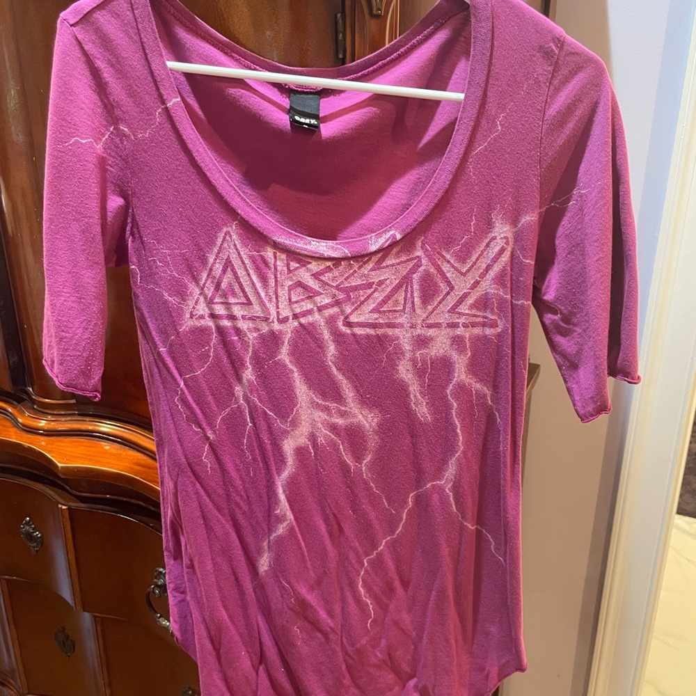 Obey Magenta Lightning Graphic Tee